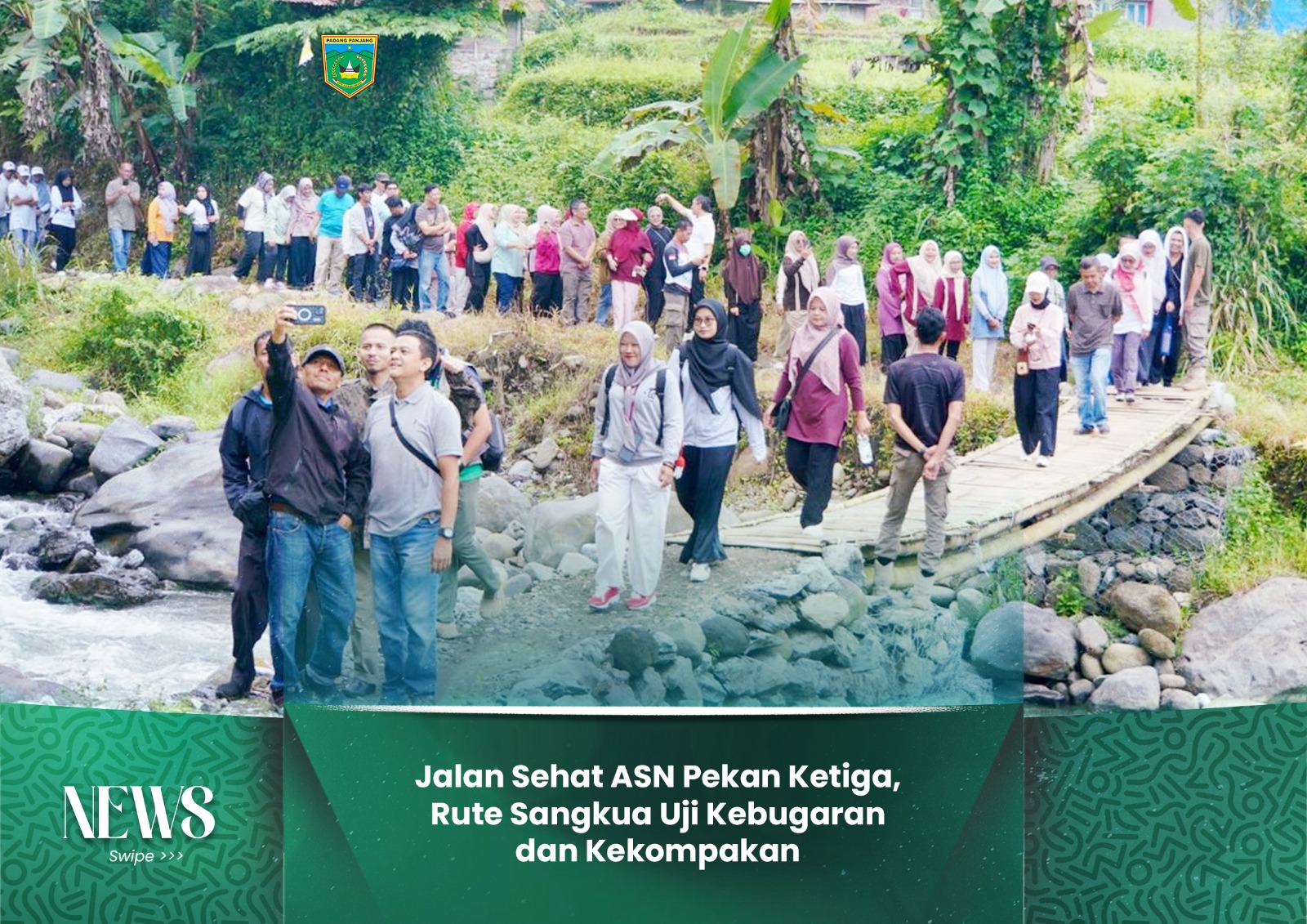 Jalan Sehat ASN Pekan Ketiga, Rute Sangkua Uji Kebugaran dan Kekompakan