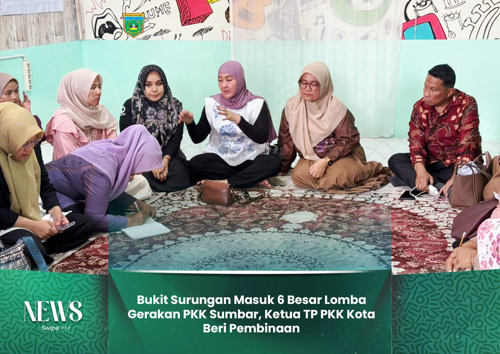 Bukit Surungan Masuk 6 Besar Lomba Gerakan PKK Sumbar, Ketua TP PKK Kota Beri Pembinaan
