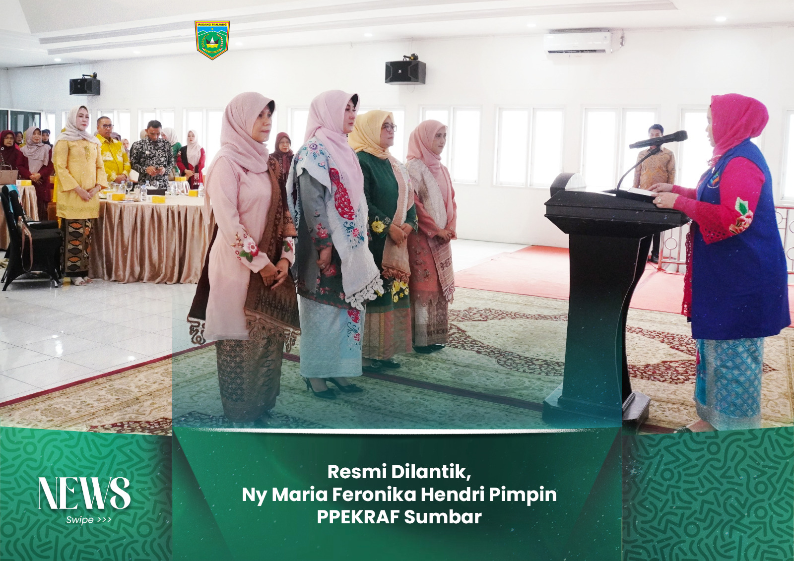 Resmi Dilantik, Ny Maria Feronika Hendri Pimpin PPEKRAF Sumbar