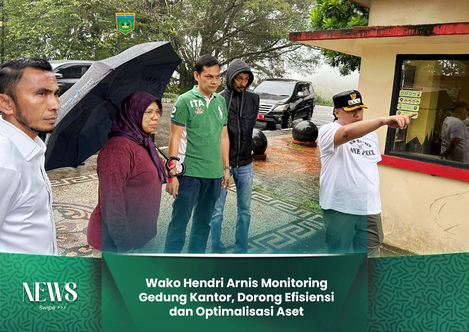 Wako Hendri Arnis Monitoring Gedung Kantor, Dorong Efisiensi dan Optimalisasi Aset