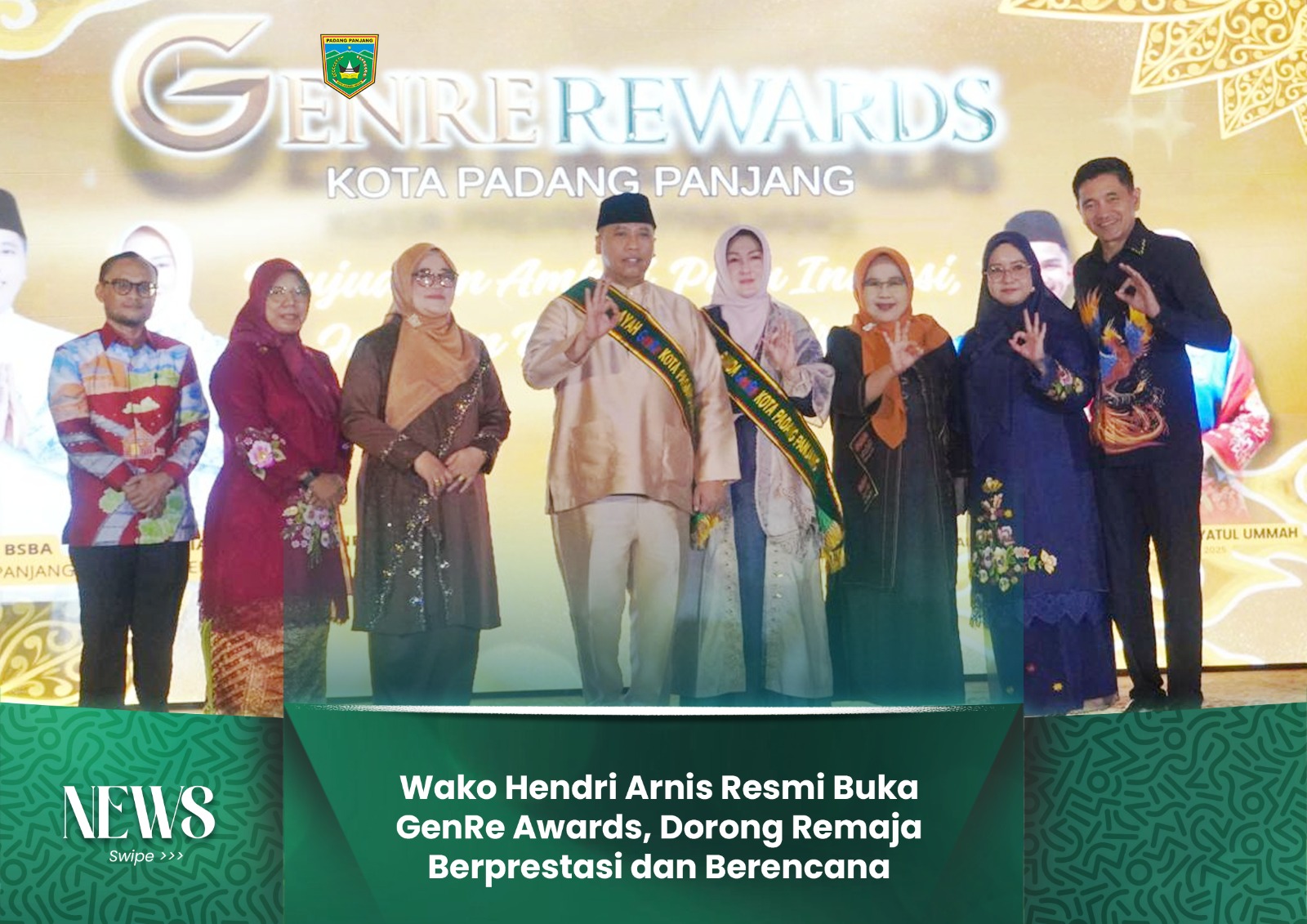 Wako Hendri Arnis Resmi Buka GenRe Awards, Dorong Remaja Berprestasi dan Berencana