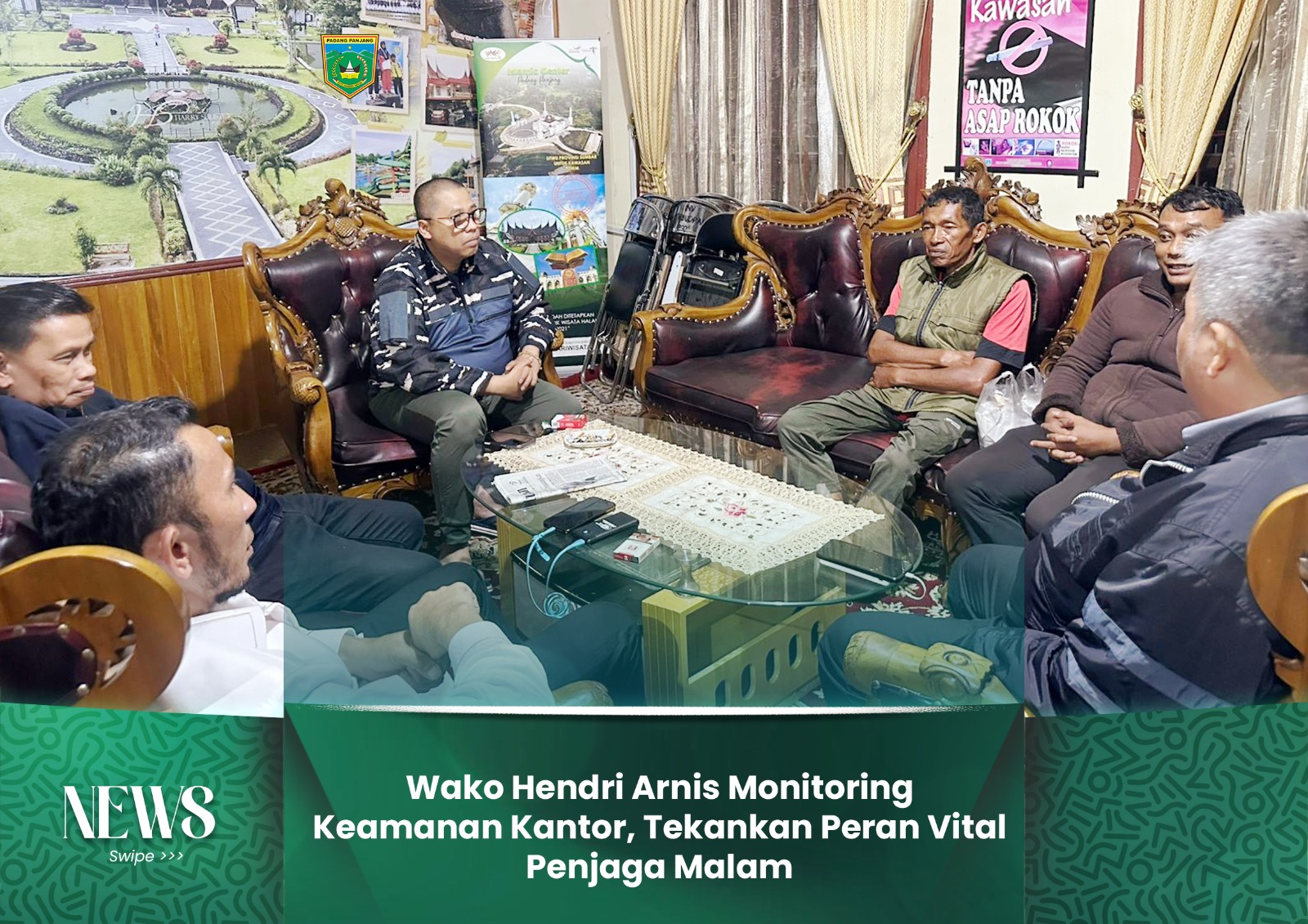 Wako Hendri Arnis Monitoring Keamanan Kantor, Tekankan Peran Vital Penjaga Malam