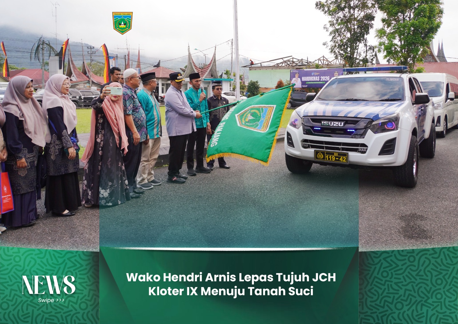 Wako Hendri Arnis Lepas Tujuh JCH Kloter IX Menuju Tanah Suci