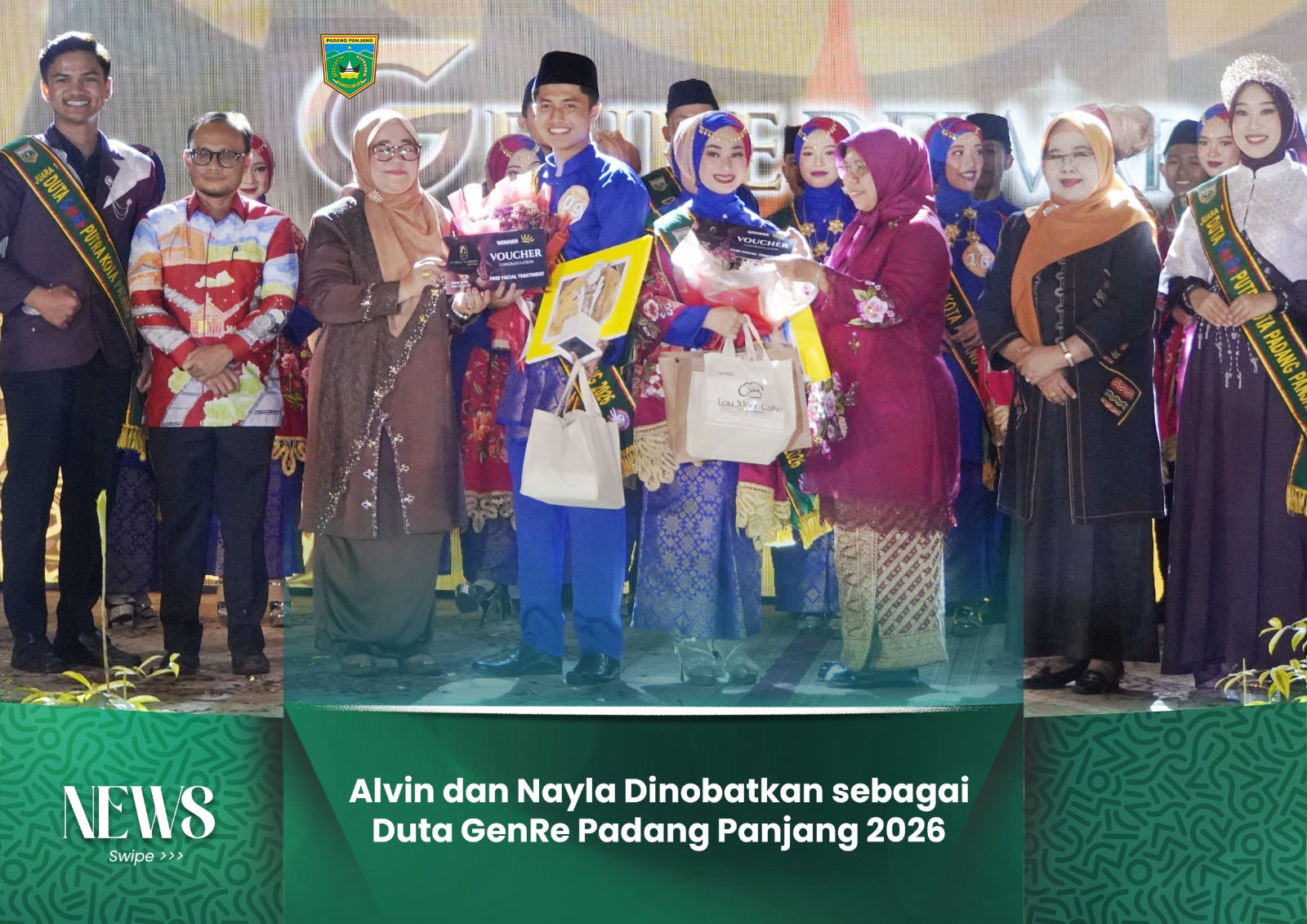 Alvin dan Nayla Dinobatkan sebagai Duta GenRe Padang Panjang 2026
