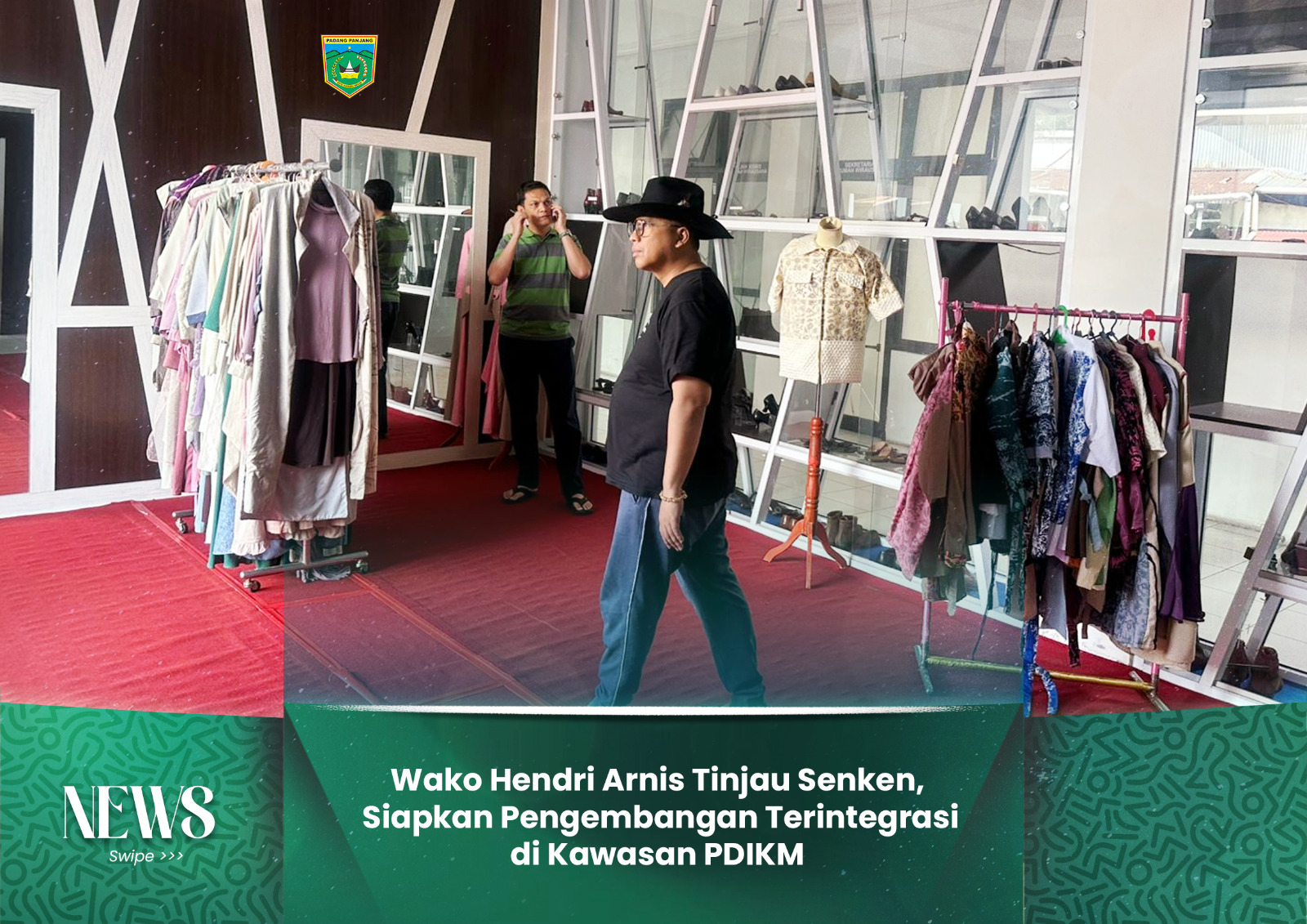 Wako Hendri Arnis Tinjau Senken, Siapkan Pengembangan Terintegrasi di Kawasan PDIKM