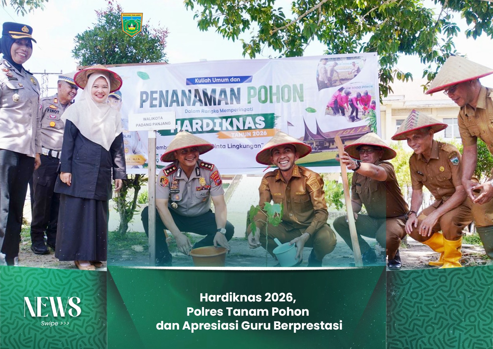Hardiknas 2026, Polres Tanam Pohon dan Apresiasi Guru Berprestasi