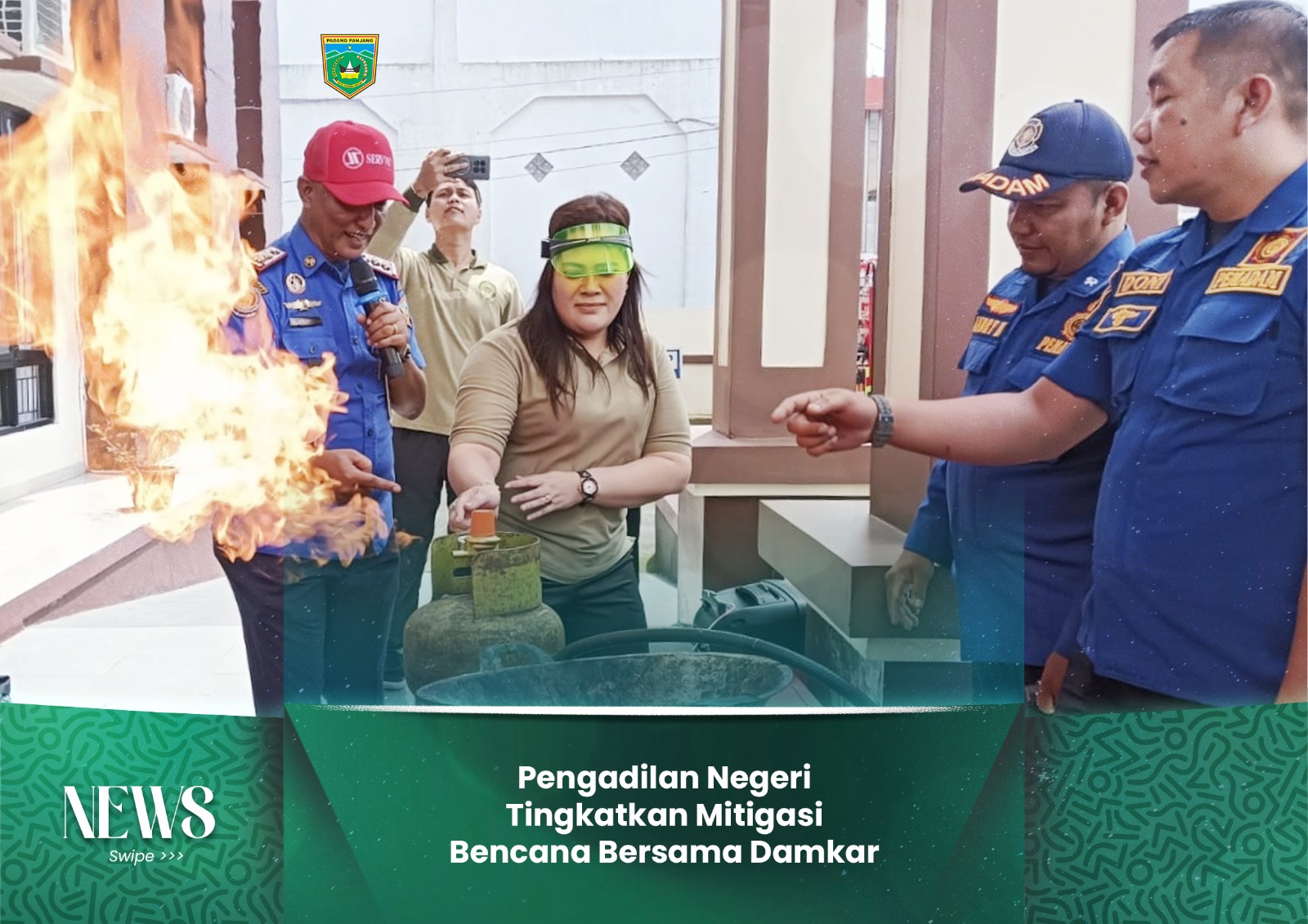 Pengadilan Negeri Tingkatkan Mitigasi Bencana Bersama Damkar