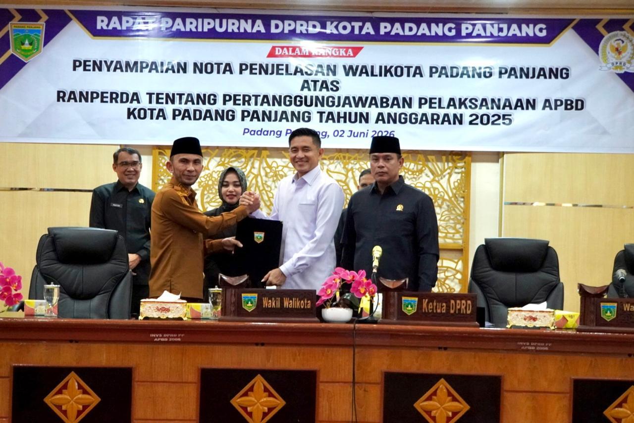 Pemko Sampaikan Pertanggungjawaban APBD 2025 ke DPRD, Pendapatan Daerah Capai Rp565 Miliar