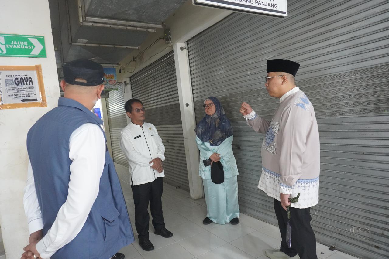 Tinjau Pasar Pusat, Wako Hendri Arnis Temukan Toko Strategis Belum Dimanfaatkan Optimal