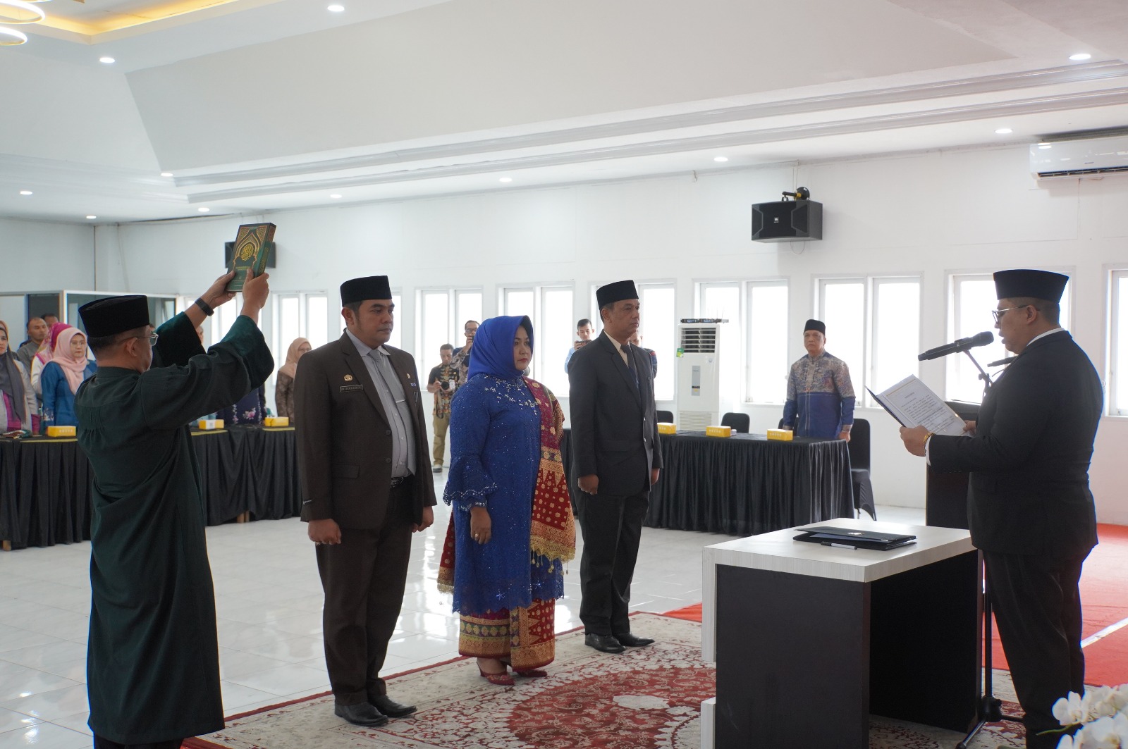 Wako Hendri Lantik Pj Sekdako, Kepala BPBD Kesbangpol dan Kasat Pol PP Damkar