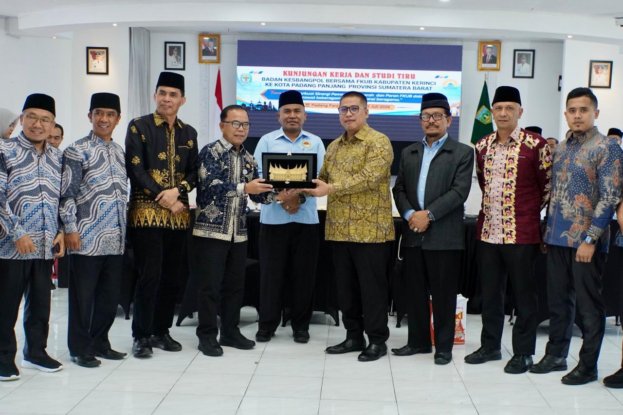 FKUB Kerinci Studi Tiru ke Padang Panjang, Wako Hendri Arnis: Kerukunan Harus Terus Dirawat Bersama