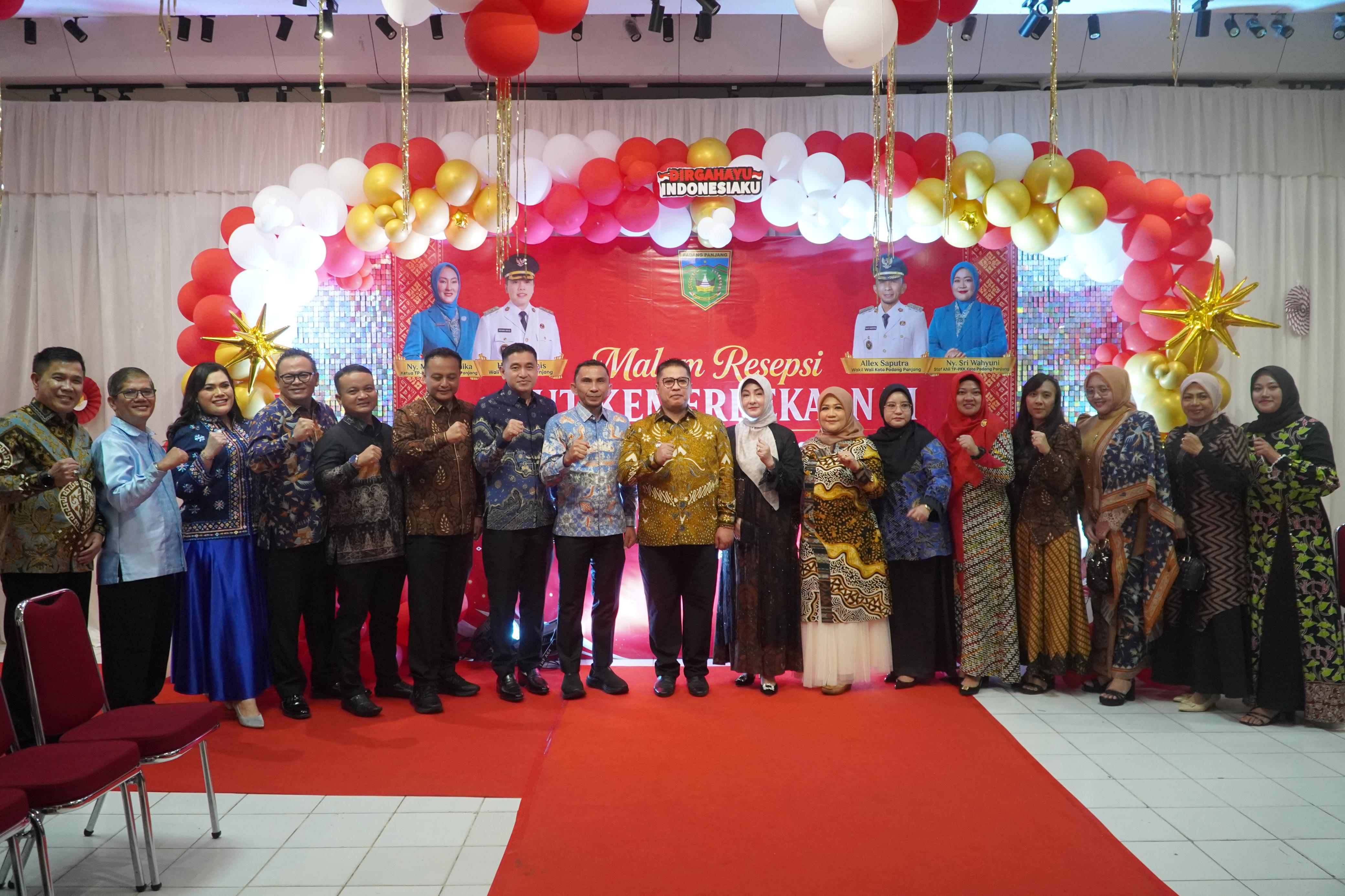 Malam Resepsi HUT RI, Pemko Padang Panjang Perkuat Kolaborasi Bangun Daerah