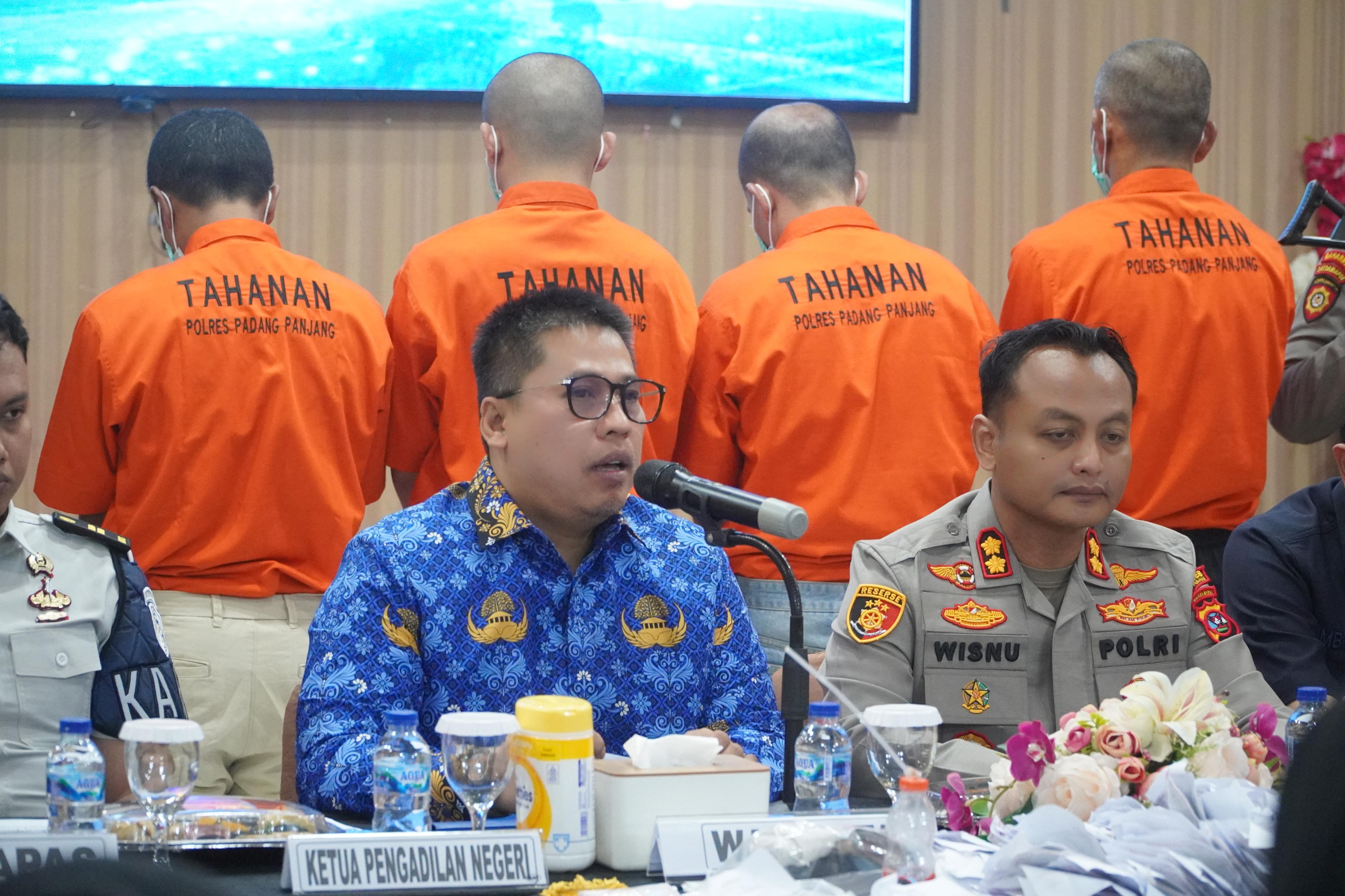 Wako Hendri Arnis Apresiasi Polres Padang Panjang Ungkap Empat Kasus Narkotika