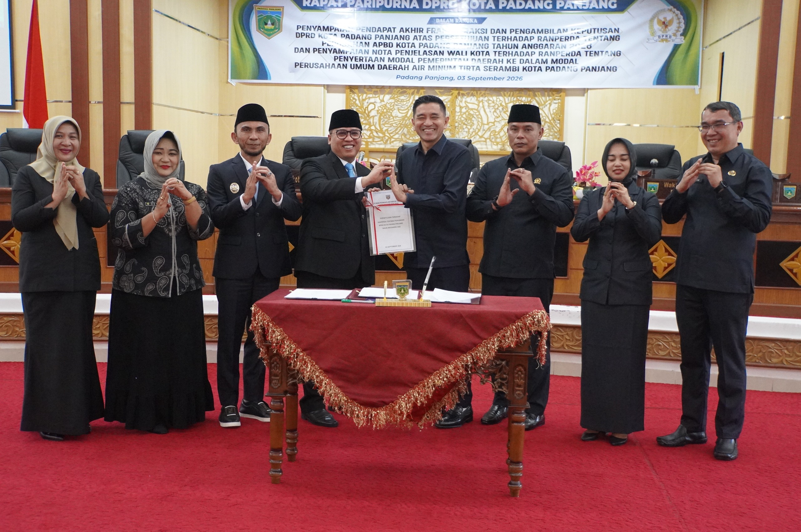 DPRD Setujui Perubahan APBD 2026, Pemko Ajukan Ranperda Penyertaan Modal Perumdam Tirta Serambi