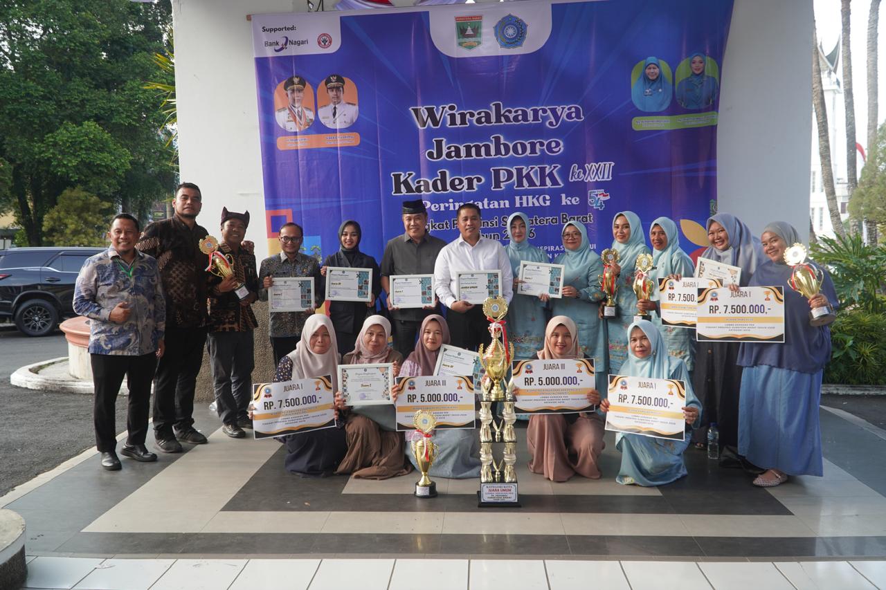Borong Juara di Berbagai Kategori, Padang Panjang Juara Umum Gerakan PKK Sumbar 2026