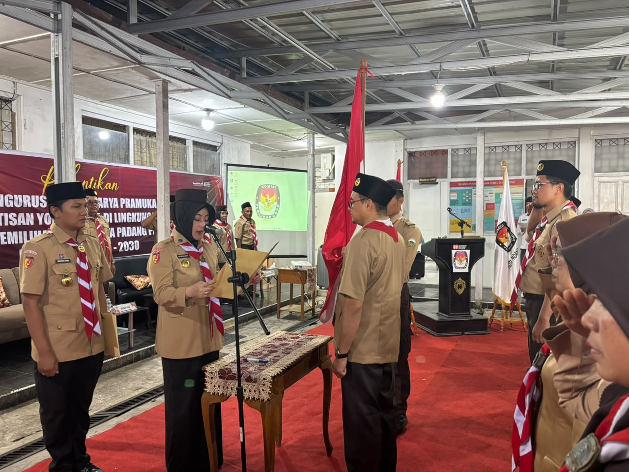 Sinergi Pramuka dan KPU, Saka Yogaswara Resmi Dibentuk di Padang Panjang