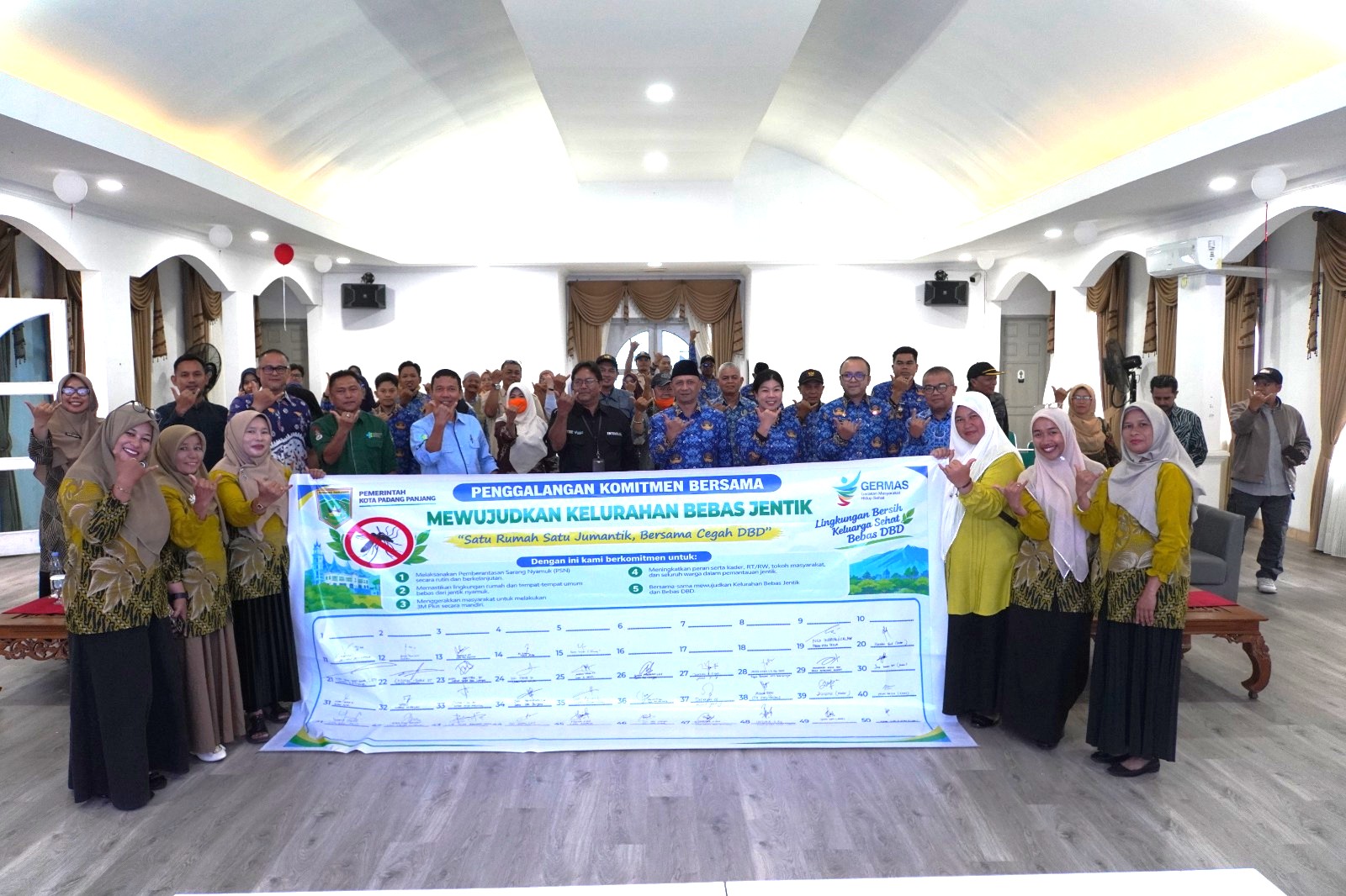 Pertama di Sumbar, Padang Panjang Deklarasikan Komitmen Bersama Wujudkan Kelurahan Bebas Jentik