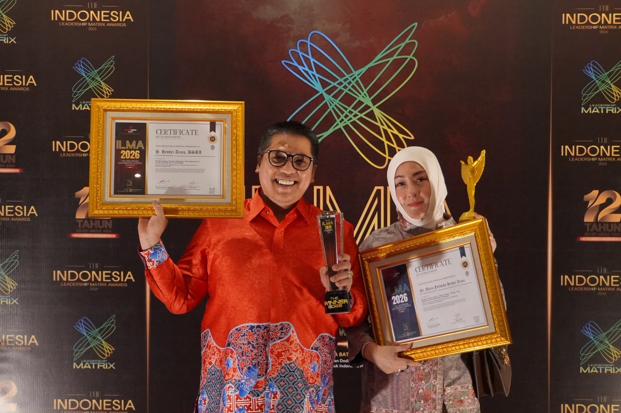 Wali Kota dan Ketua TP-PKK Padang Panjang Raih Penghargaan ILMA 2026
